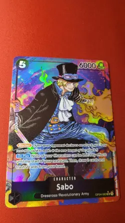 One Piece Sabo Alternate Art OP04-083 Kingdoms of Intrigue NM Alt Art - Image 1