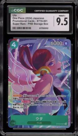 One Piece CCG Uta PRB Storage Bx. Japanese SR Promo ST16-001 CGC 9.5 - Image 1