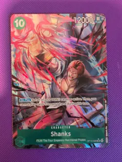 One Piece Shanks (028) (Alternate Art) OP13-028 Carrying On His Will Foil - Image 1
