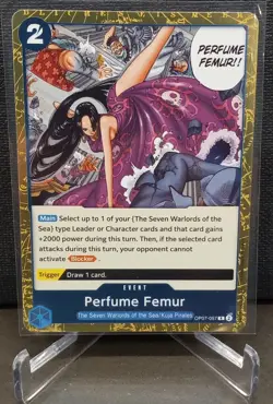 One Piece Perfume Femur OP07-057 500 Years Future Rare Foil Event Namco - Image 1