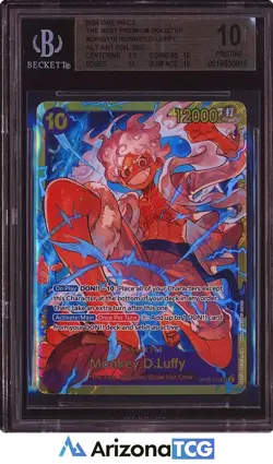 One Piece 2024 Monkey D. Luffy OP05-119 The Best Premium Booster PRISTINE BGS 10 - Image 1