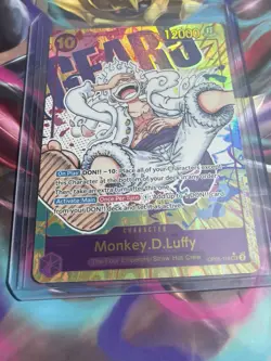 Monkey.D.Luffy 119 Alternative Art Manga OP05-119 Awakening of the New Era 2023 - Image 4