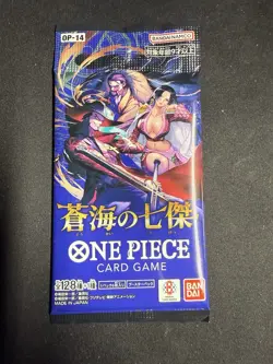 Japanese One Piece Op-14 The Azure Seas Seven Booster Pack X 1 Pack - Image 1