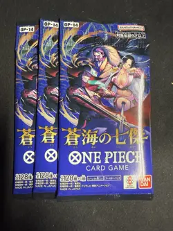 Japanese One Piece Op-14 The Azure Seas Seven Booster Pack X 1 Pack - Image 3