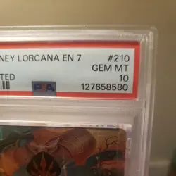 2025 Disney Lorcana Archazia's Island Jafar Newly Crowned 210 Enchanted PSA 10 - Image 3