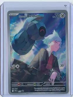 Steven's Beldum SVP207 Scarlet & Violet Promo Card Full Art NM #207 #7 - Image 1