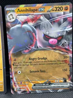 NM Annihilape Mankey Primeape EX SVP032 Cosmo Holo Black Star Promo Pokemon Card - Image 4