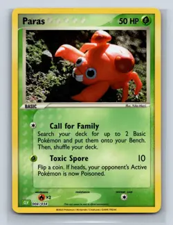 PARAS 004/034 HOLOFOIL CLASSIC COLLECTION TRADING CARD GAME CLASSIC POKEMON NM - Image 1