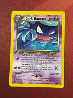 DARK HAUNTER 36/105 Neo Destiny 1st EDITION Pokemon TCG card NM+ CLEAN! - Image 1