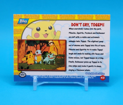 Pokemon Card - Don't Cry, Togepi! 43 - Pikachu's Vacation - Topps - Image 3