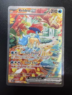 Pokemon Keldeo EX 210 HP Sv: White Flare Holo Rare Card 167/086 English - Image 1