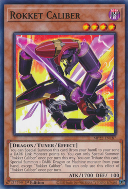 MP22-EN187 Rokket Caliber Common 1st Edition Mint YuGiOh Card - Image 1