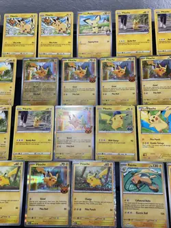 (30) Pikachu CARDS LOT VTG HOLO Raichu Stamped Red Cheeks Halloween 25th Swirls - Image 3