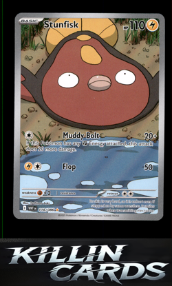 Stunfisk - 118/086 118/086 Pokemon Illustration Rare SV: White Flare Card NM - Image 1