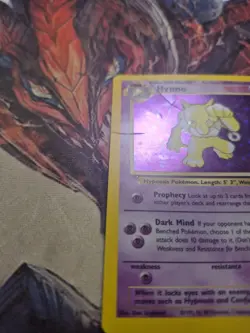 Pokemon TCG Hypno Fossil Holo Unlimited Rare Card 8/62 HP/DMG - Image 3
