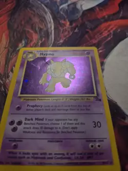 Pokemon TCG Hypno Fossil Holo Unlimited Rare Card 8/62 HP/DMG - Image 4