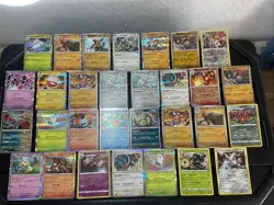 30 Pokemon Cards Lot ALL RARE HOLO Stamped Mimikyu Entei Tyranitar Landorus - Image 1