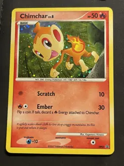 Chimchar - DP02 - Pokemon Diamond & Pearl Promo Holo Card LP Cosmos - Image 1