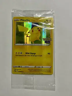 POKEMON PIKACHU 028/078 HOLO RARE POKEMON GO STORE PROMO CARD SEALED - Image 1