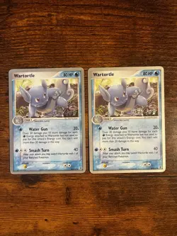 2006 World Championship Wartortle 50/112 Pokemon Card Lot x2 LP MP - Image 2