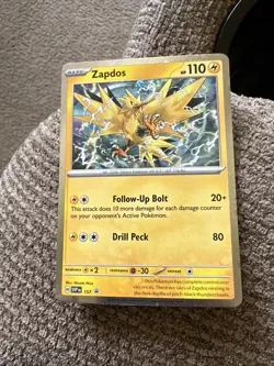Zapdos 157 Scarlet & Violet Promo Card Cosmos Holo NM Pokemon Card 2024 - Image 2