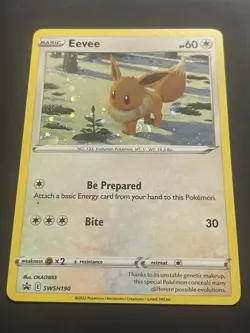 Eevee Promo SWSH: Sword & Shield Promo Cards Cosmos SWSH190 NM *Swirl* - Image 1