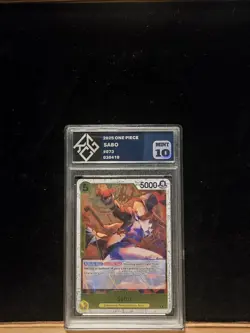 2025 One Piece Sabo P-073 Promo – Premium Card Collection Vol. 3 – KCG 10 MINT - Image 1