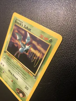 Brock's Zubat 024/132 Gym Heroes Rare 1st First Edition Pokemon Card Mint - Image 4