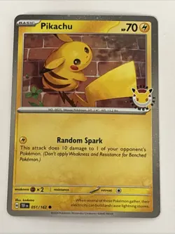 Pikachu (Pokemon Day 2026) 051/162 Miscellaneous Cards Products Holo Pokemon TCG - Image 1