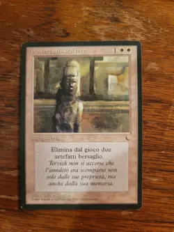 Italian Dust to Dust The Dark FBB Magic The Gathering MTG Card Vintage White EDH - Image 1