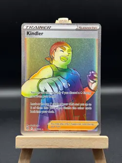 Pokemon Kindler Brilliant Stars Full Art Rainbow Holo Card 179/172 Secret Rare - Image 1