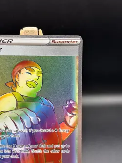 Pokemon Kindler Brilliant Stars Full Art Rainbow Holo Card 179/172 Secret Rare - Image 4