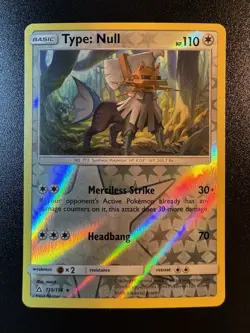 Type: Null - 115/156 - SM Ultra Prism Reverse Holo Rare Pokemon Card - NM - Image 1