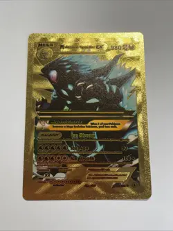 Mega Ancient Tyranitar Ex Gold Foil Fan Art Display Card NM/M - Image 1