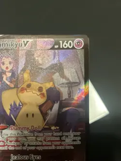 CLEAN Pokemon TCG Mimikyu v Holo Ultra Rare Card TG16/TG30 Brilliant Stars - Image 2