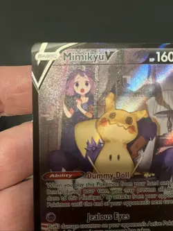 CLEAN Pokemon TCG Mimikyu v Holo Ultra Rare Card TG16/TG30 Brilliant Stars - Image 3