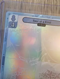 Four of a Kind SERIALIZED SKETCH CARD 10/10 Vibes TCG Legend of the lils - Image 5