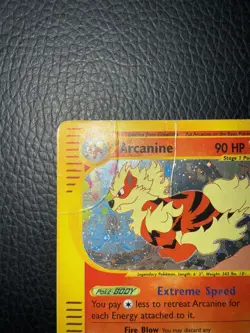 Arcanine Holo Aquapolis WOTC e-Reader Pokemon Card - Image 2