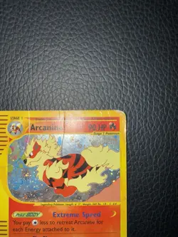 Arcanine Holo Aquapolis WOTC e-Reader Pokemon Card - Image 3