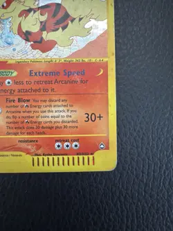 Arcanine Holo Aquapolis WOTC e-Reader Pokemon Card - Image 5