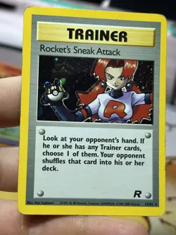 Rocket's Sneak Attack 16/82 Team Rocket Dark Machamp Holo Pokemon Card Lot WOTC - Image 3