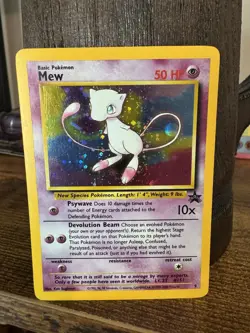 Pokemon Vintage Mew 09/53 WoTC Black Star Promo *Holo* Card 1999 English *LP* - Image 1