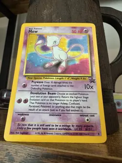 Pokemon Vintage Mew 09/53 WoTC Black Star Promo *Holo* Card 1999 English *LP* - Image 2