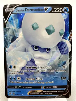 Galarian Darmanitan V 036/185 - Ultra Rare -SWSH Vivid Voltage Pokemon Card MINT - Image 1