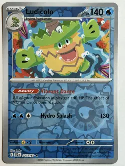 Ludicolo Reverse Holo SV09: Journey Together 037/159 LP-NM Pokemon Card - Image 1