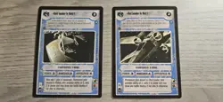 Star Wars CCG Rebel Leader Pack Promo Set 2 Card Black Border Decipher BB - Image 1