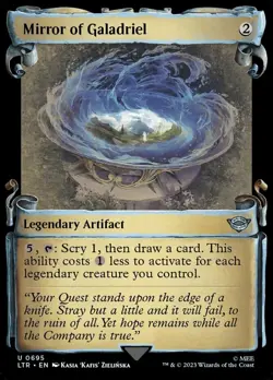 1 x Mirror of Galadriel - Foil - Showcase Scrolls - Universes Beyond: The Lord o - Image 1