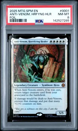 Anti-Venom, Horrifying Healer Marvel's Spider-Man Foil PSA 8 - Image 1