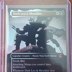 Magic: the Gathering (TMNT) Dark Leo & Shredder, Showcase Foil - Image 1