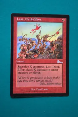 Last-Ditch Effort - Urza’s Legacy - Never Played - Magic The Gathering(5) - Image 1